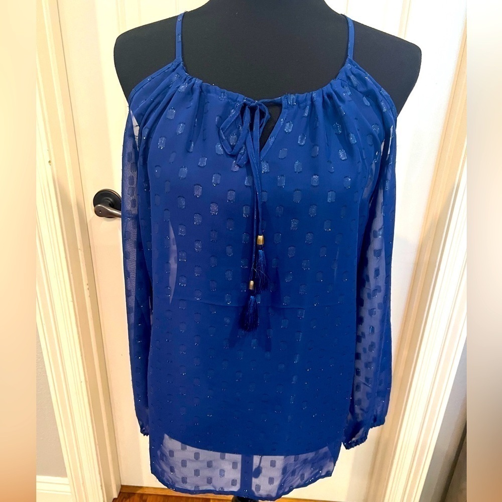 NWT MACBETH COLLECTION by Margaret Joseph Sheer Blouse